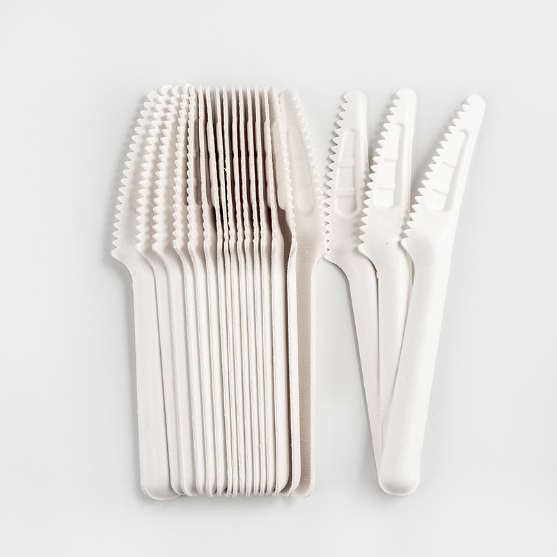 Plant fiber paper knife and fork