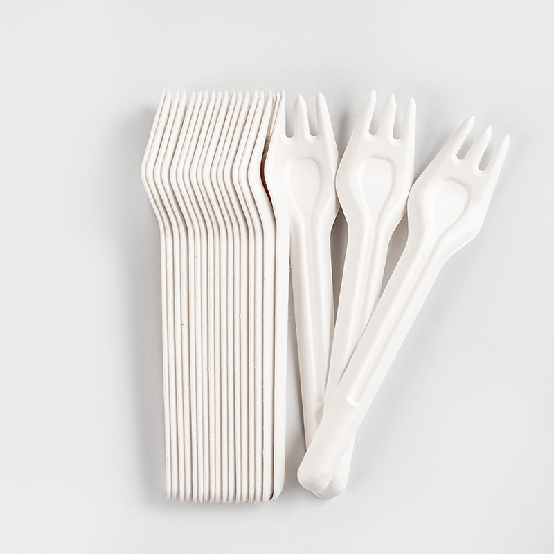 Plant fiber paper knife and fork